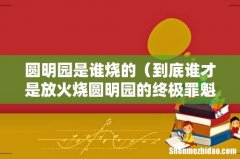 到底谁才是放火烧圆明园的终极罪魁祸首 圆明园是谁烧的