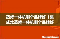 蒸烤一体机哪个品牌好（集成灶蒸烤一体机哪个品牌好)