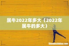2022年属牛的多大 属牛2022年多大