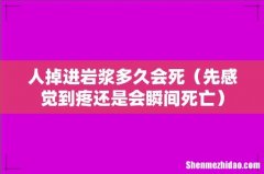 先感觉到疼还是会瞬间死亡 人掉进岩浆多久会死