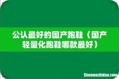 国产轻量化跑鞋哪款最好 公认最好的国产跑鞋