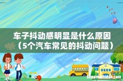 5个汽车常见的抖动问题 车子抖动感明显是什么原因