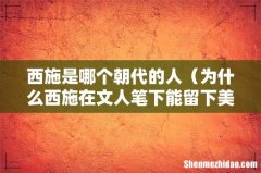 为什么西施在文人笔下能留下美名 西施是哪个朝代的人