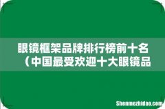 中国最受欢迎十大眼镜品牌 眼镜框架品牌排行榜前十名