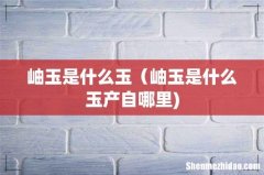 岫玉是什么玉（岫玉是什么玉产自哪里)