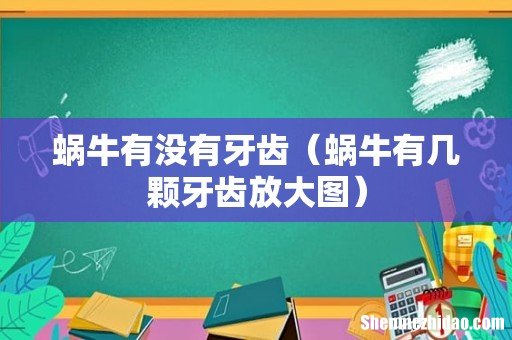 蜗牛有几颗牙齿放大图 蜗牛有没有牙齿