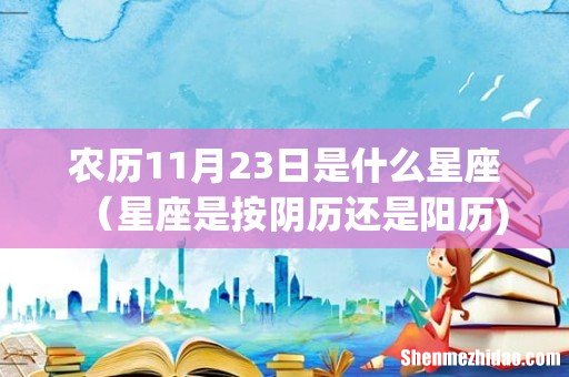 农历11月23日是什么星座(星座是按阴历还是阳历)