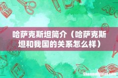 哈萨克斯坦和我国的关系怎么样 哈萨克斯坦简介