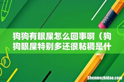 狗狗眼屎特别多还很粘稠是什么原因 狗狗有眼屎怎么回事啊