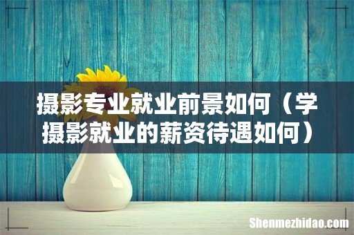 学摄影就业的薪资待遇如何 摄影专业就业前景如何