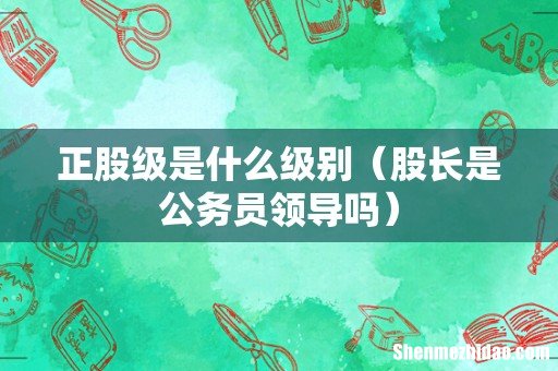 股长是公务员领导吗 正股级是什么级别