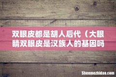 大眼睛双眼皮是汉族人的基因吗 双眼皮都是胡人后代