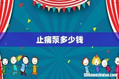 止痛泵多少钱