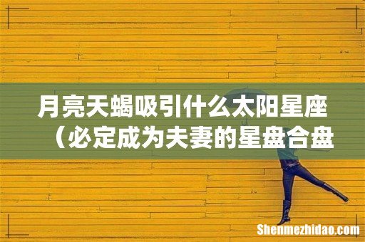 月亮天蝎吸引什么太阳星座(必定成为夫妻的星盘合盘)