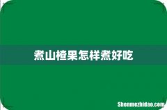 煮山楂果怎样煮好吃