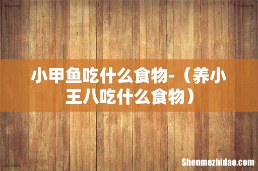 养小王八吃什么食物 小甲鱼吃什么食物-