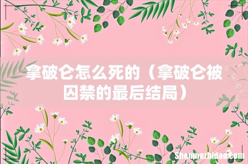 拿破仑被囚禁的最后结局 拿破仑怎么死的