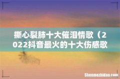2022抖音最火的十大伤感歌曲 撕心裂肺十大催泪情歌