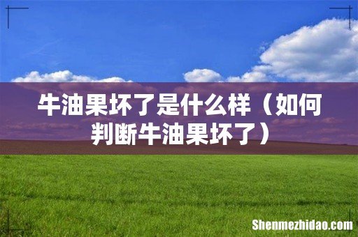 如何判断牛油果坏了 牛油果坏了是什么样