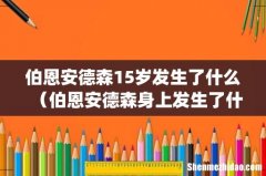 伯恩安德森15岁发生了什么（伯恩安德森身上发生了什么)