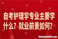 专科护理学能自考什么学科 专科护理学考试都考哪些科目