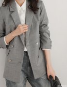 女士格子西装怎么 女士格子西装怎么裁剪