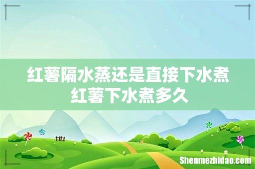 红薯隔水蒸还是直接下水煮 红薯下水煮多久