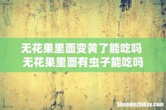 无花果里面变黄了能吃吗 无花果里面有虫子能吃吗
