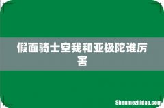 假面骑士空我和亚极陀谁厉害