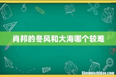肖邦的冬风和大海哪个较难