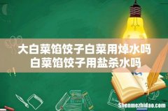 大白菜馅饺子白菜用焯水吗 白菜馅饺子用盐杀水吗