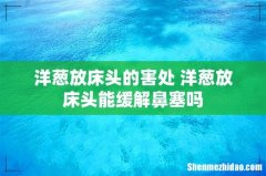 洋葱放床头的害处 洋葱放床头能缓解鼻塞吗
