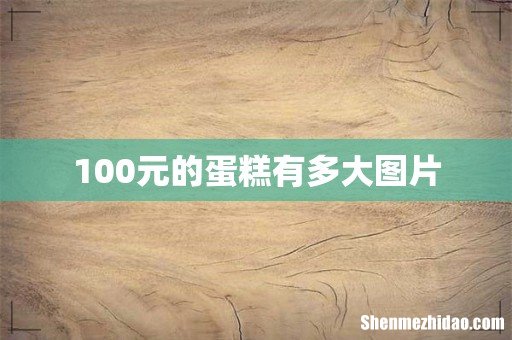 100元的蛋糕有多大图片