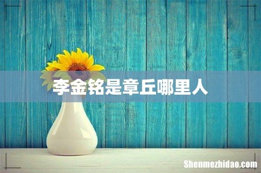 李金铭是章丘哪里人