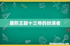康熙王朝十三爷的扮演者