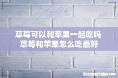 草莓可以和苹果一起吃吗 草莓和苹果怎么吃最好