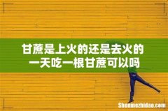甘蔗是上火的还是去火的 一天吃一根甘蔗可以吗