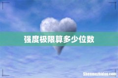 强度极限算多少位数