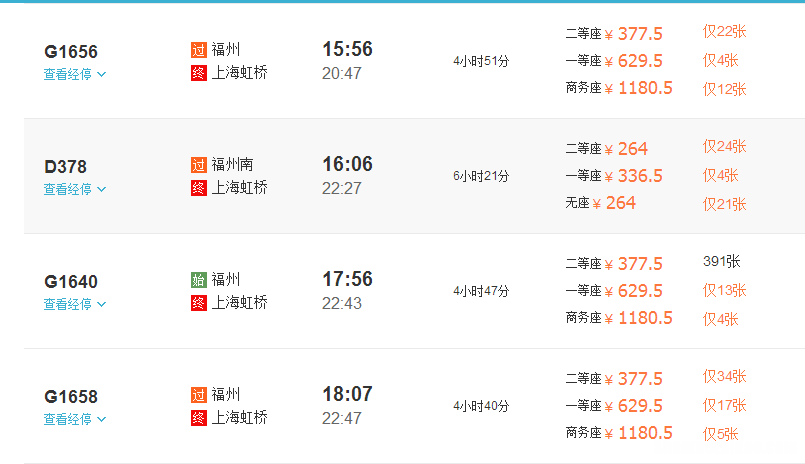 昆明到福州普通火车票价是多少
