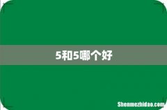 5和5哪个好