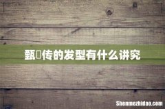 甄嬛传的发型有什么讲究