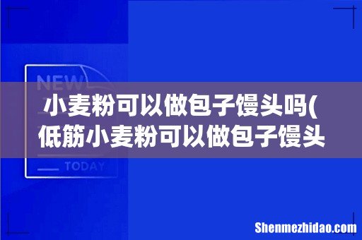 低筋小麦粉可以做包子馒头吗 小麦粉可以做包子馒头吗