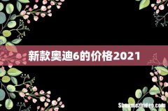 新款奥迪6的价格2021