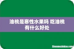 油桃是寒性水果吗 吃油桃有什么好处