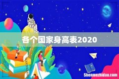 各个国家身高表2020