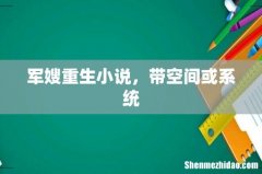 军嫂重生小说，带空间或系统