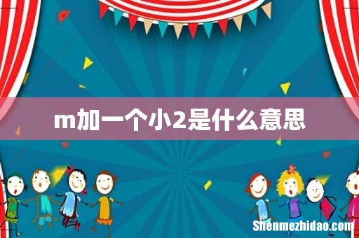 m加一个小2是什么意思