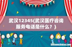 武汉医疗咨询服务电话是什么？ 武汉12345