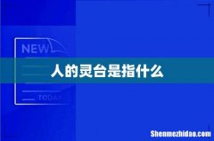 人的灵台是指什么