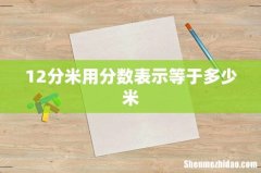 12分米用分数表示等于多少米